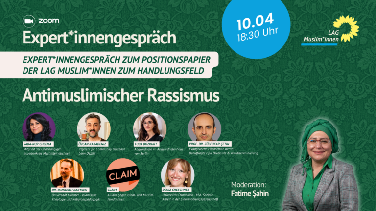 Experten:innengespräch zum Thema Antimuslimischer Rassismus