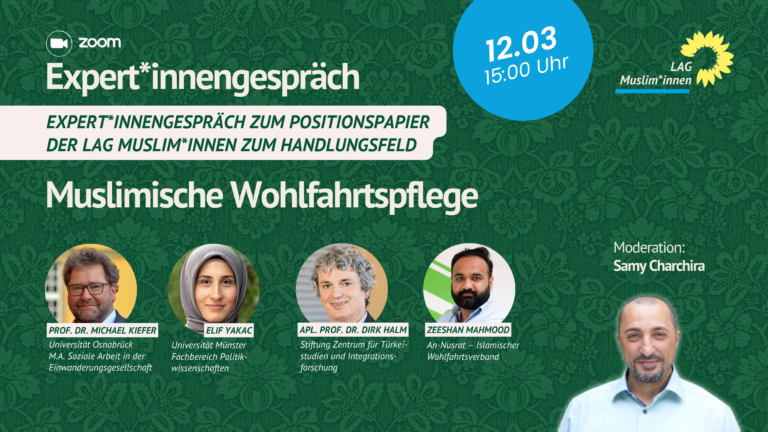 Expertengespräch zum Thema muslimische Wohlfahrtspflege